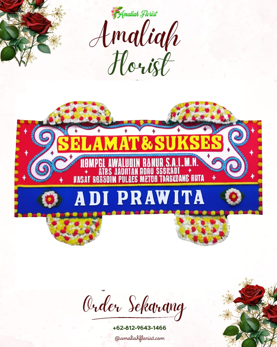 Papan Bunga Ucapan Selamat Mapanget