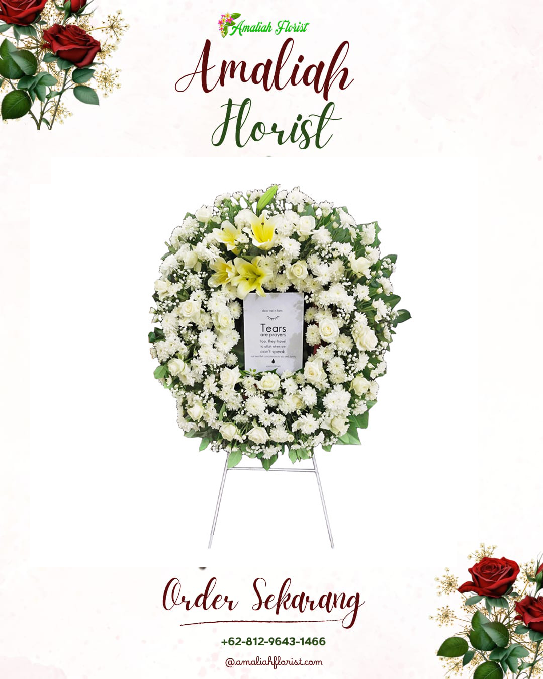 Krans Bunga Duka Mapanget