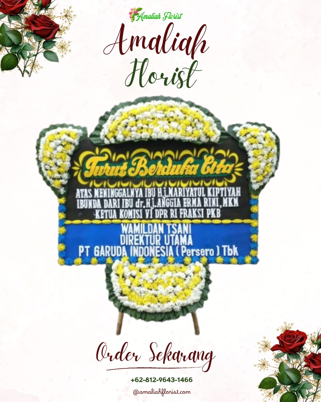 Papan Bunga Duka Mapanget